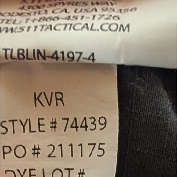 5.11 Tactical Pants Mens 38x32 Gray Style 74439 Ripstop Cargo Outdoor Utility - Picture 6 of 7